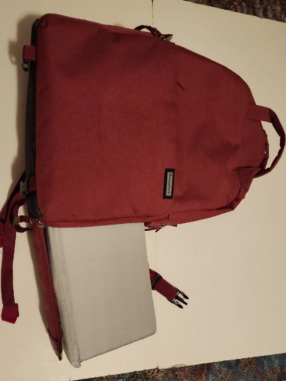 Beaspire Burgundy Multimedia Backpack